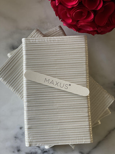 Maxus Nail File 180/240 Grit (Pack of 50) NAIL FILE PACK Maxus Nails 