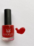Inspired nail polish - rich boldly energetic primary red Nail Lacquer Maxus Nails 